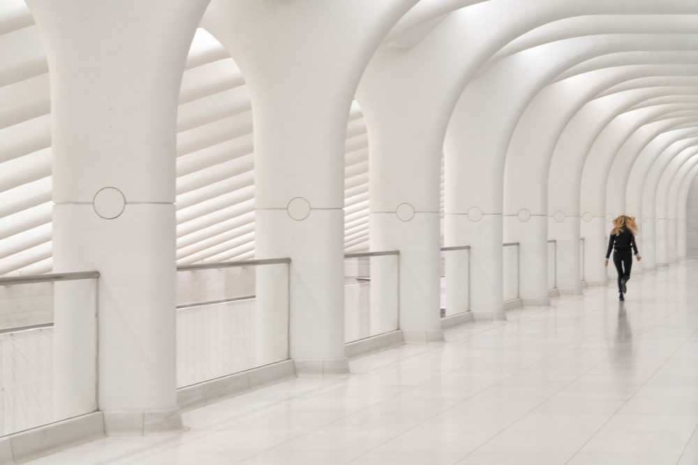 Calatrava's PATH Station Hallway