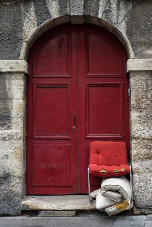 Red Door, Red Chair, Paris