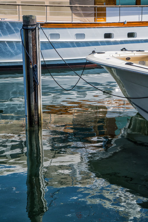 Boats and Reflections, Nantucket Harbor