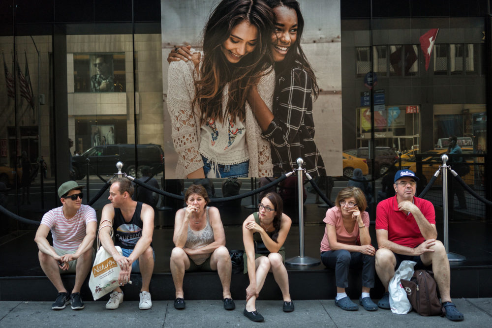 Weary Shoppers, Fifth Avenue