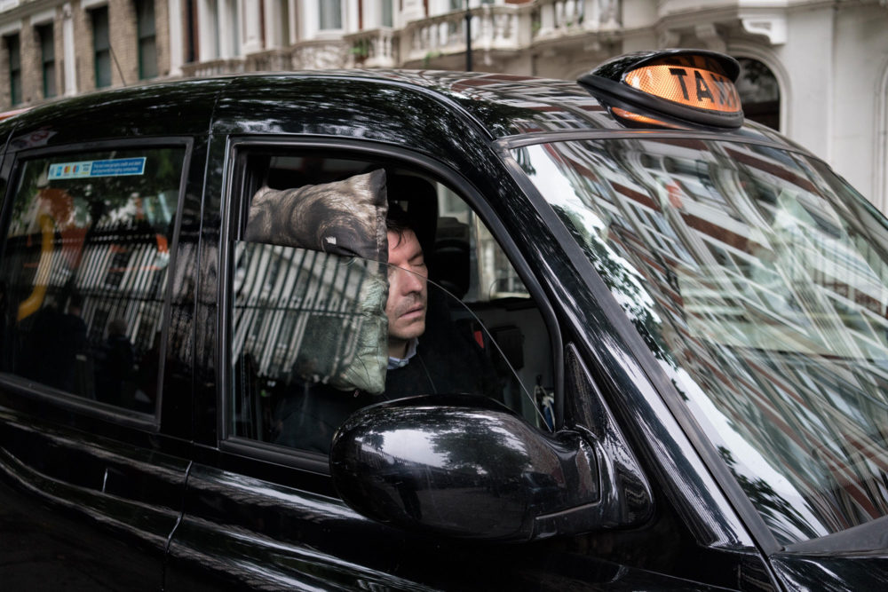 Sleeping Cab Driver, Great Russell Street