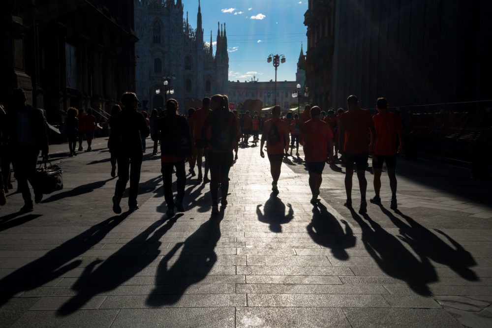 Shadows, Piazza dei Mercante, Milan
