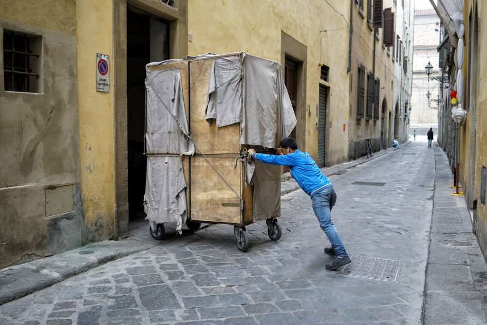 Cart and Worker, Florence