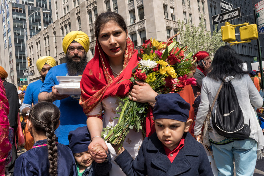Child and Flowers, Sikh Day Parade