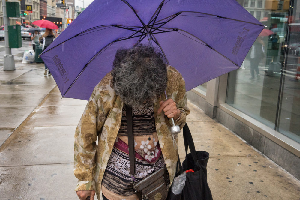 Purple Umbrella, Canal Street