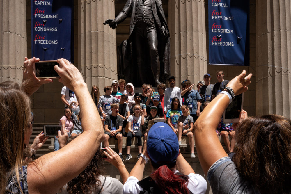 Two Arms and a Blue Hat, Wall Street