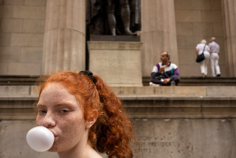 Redhead and Bubble, Wall Street