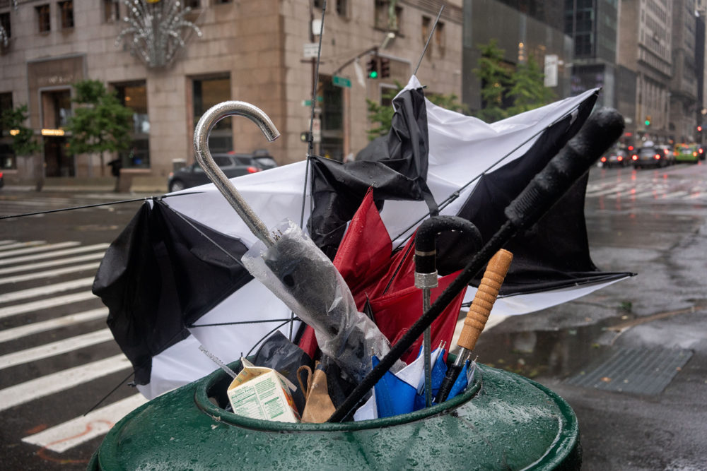 Trashed Umbrellas, Fifth Avenue
