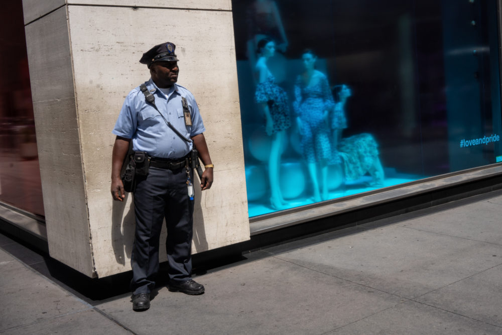 Guard and Mannequins, Fifth Avenue