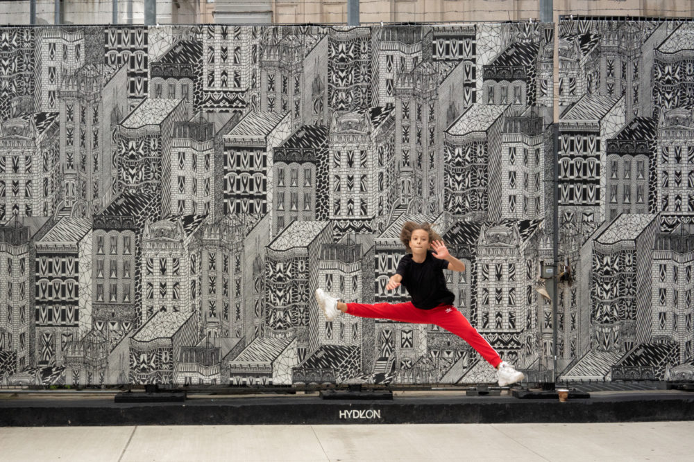 Leaping Girl, Lower Manhattan
